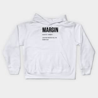 MARGIN Definition (Black) Kids Hoodie